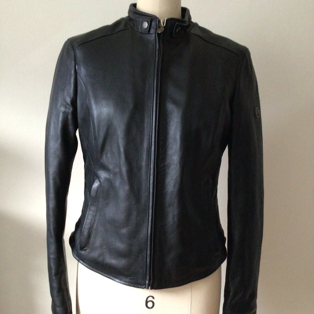 NWT Matchless Leather Biker Motorcycle Jacket w Padding on Inside